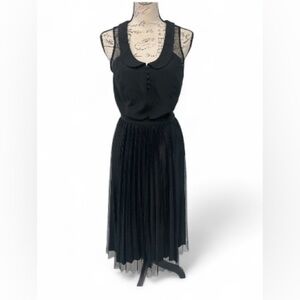 Kimchi Blue Black Top + New Mix Pleated Midi Skirt (Set)  Top Medium Skirt Small